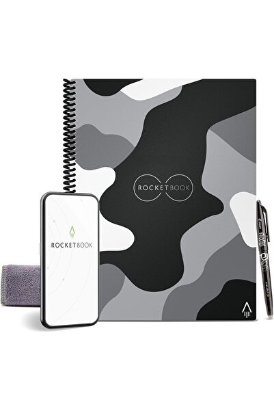 Rocketbook Reusable Smart Notebook, Eco-Friendly Lined Journal with Pilot Fri...