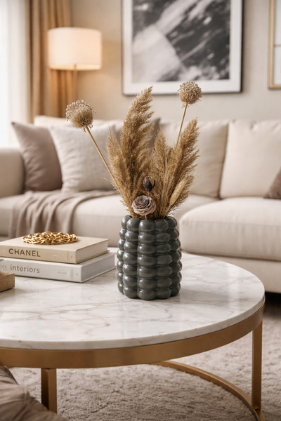 Zigzag Home Decorative Bubble Vase Shiny Bohemian Style 7 Bubble Long Bubble ...