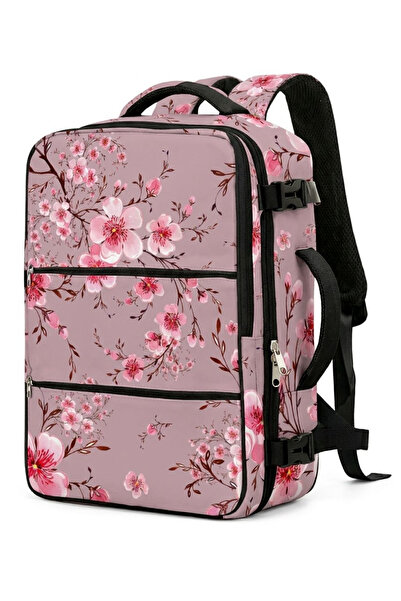 woys Σακίδιο πλάτης ταξιδιού με μοτίβο λουλουδιών, τσάντα για φορητό υπολογισ...
