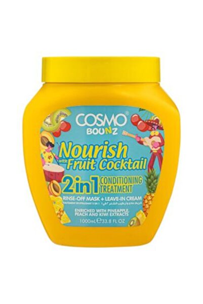 Cosmo Bounz 2 in 1 Treatment and Moisturizing Cream for Hair with Cocktail Fr...