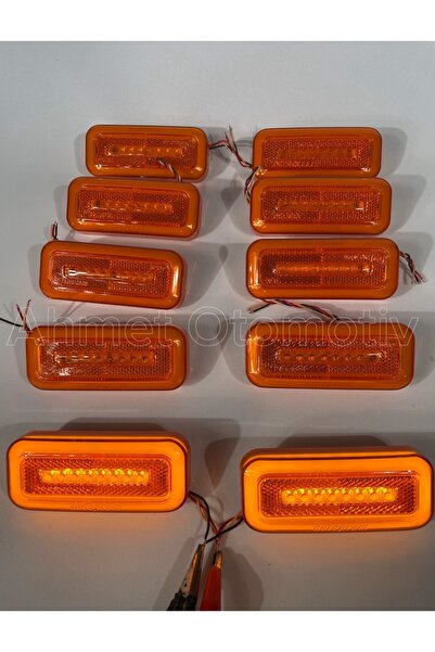 AHMET OTOMOTİV (10 ADET) NEON LEDLİ ORTADAN SİNYALLİ GİZLİ VİDALI YAN LAMBA S...