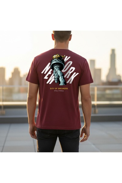URBANTRENDSTORE Unisex statua slobode, široka, udobna, ležerna majica