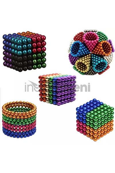 eco port مغناطيس نيوكيوب ملون 216 مغناطيس نيوديميوم 5 ملم