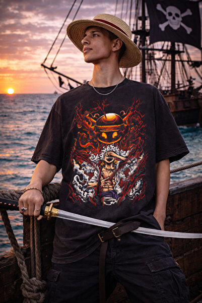 FG KONNİCHİWA ΣΥΛΛΟΓΗ ONE PIECE Μπλουζάκι Unisex με στάμπα Anime για τους ΛΑΤ...