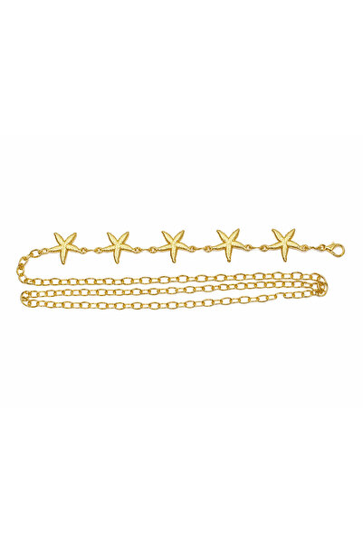kemer krallığı Original Gold Color Sea Star Chain Belt – Adjustable All Sizes