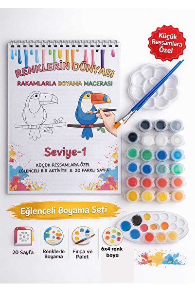 Edu&Hobby Rakamlarla Boyama Defteri Çocuklar İçin- Sayılarla Boyama-Eğitici E...