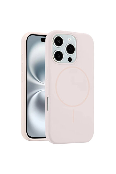 UnDePlus Apple iPhone 16 Pro Max Kılıf Lansaman Silikon M-Safe Magnetik Şarj ...