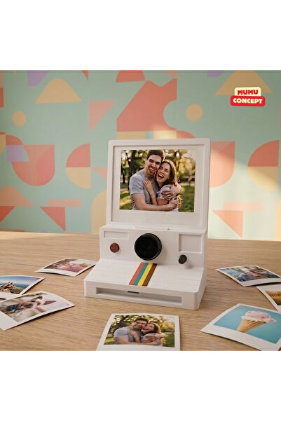 Mumu Κορνίζα φωτογραφιών με θέμα ρετρό κάμερα - Νοσταλγική διακοσμητική βάση ...