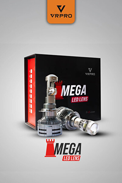 Bezos Mega Mercekli H7 LED Far Ampulü 75W 20000 Lümen 12V Fanlı VR Pro H7 Led...