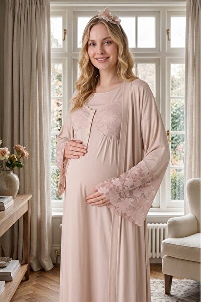 Lohussa Νέα σεζόν Μπεζ δαντέλα με λεπτομέρειες Ειδικού Σχεδιασμού 100% Βαμβακ...