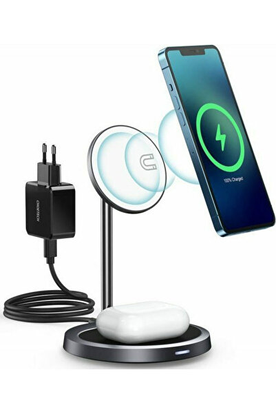 CHOETECH Φορτιστής MagSafe 15W Power Delivery, Γκρι (T575-F & Αντάπτορας)