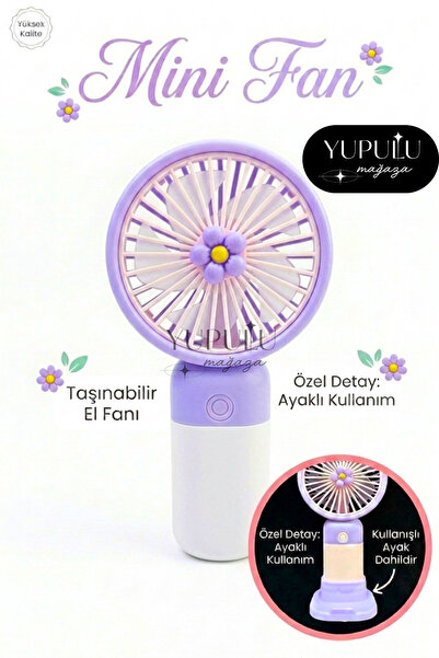 YUPULU Mini Taşınabilir Sessiz El Fanı – Meyve Temalı Fan Şarjlı El Vantilatö...