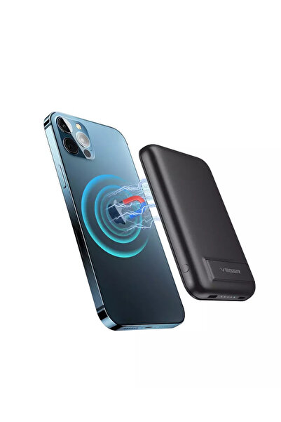 Veger Μικρό MagSafe Power Bank 5000 mAh 20W με θύρα USB-C Μαύρο