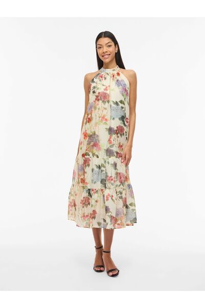 VILA Maxikleid VINIA Neckholder
