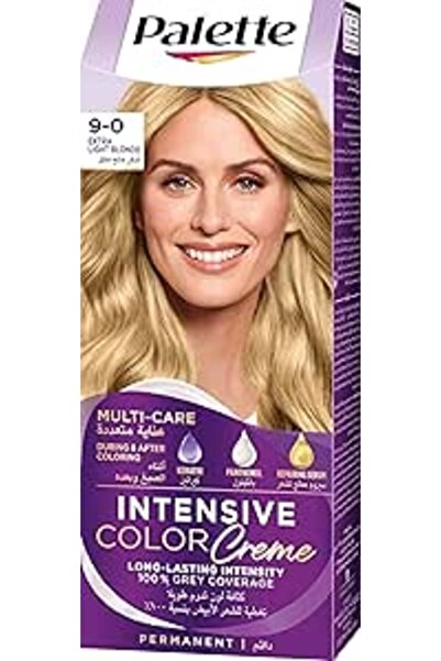 Palette Intensive 9.0 Color Creme Extra Light Blonde Permanent Hair Color wit...