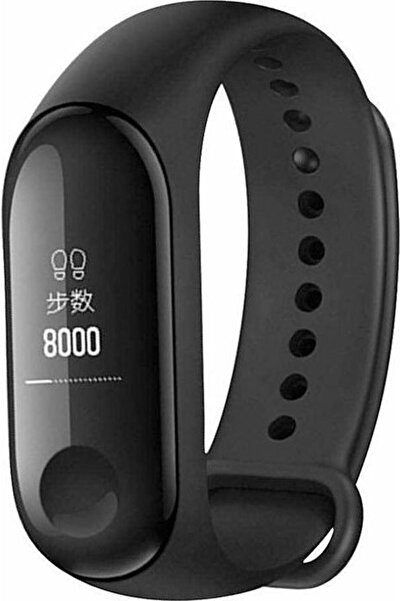 Xiaomi Λουράκι Σιλικόνης Μαύρο (Mi Band 3/Mi Smart Band 4)