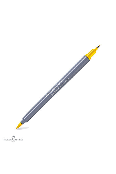 Faber Castell Marker solubil Faber-Castell Gold Faber cu vârf dublu, galben c...