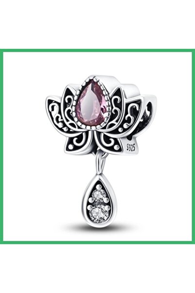 Choice10 PAC779127 قلادة من الفضة الإسترليني عيار 925 على شكل زهرة اللوتس بال...