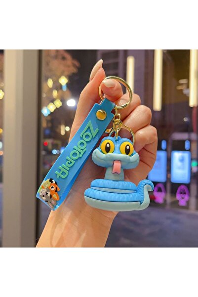 Choice6 13 Anime Zootopia 2 Keychain Cute Judy Hopps, Nick Wilde Doll Schoolb...