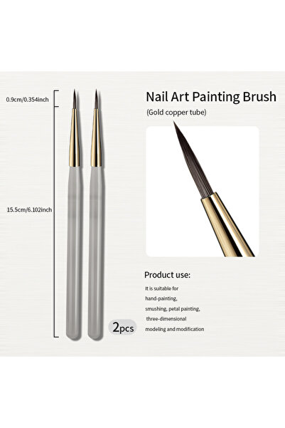 Choice1 Painting Brush 2pcs Art Painting Brush Acrylic Lines Pen Stripes Grid...