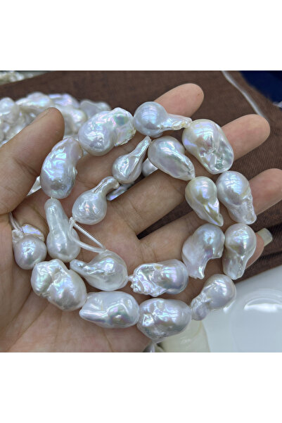 Choice 16x17mm-18x30mm-AAA White AAA Baroque Natural Freshwater Pearl Fish Ta...