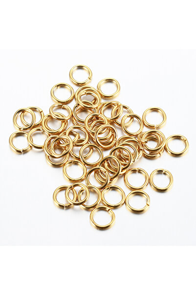 Choice4 4mm Gold Color 100pcs Black Stainless Steel Rings Open Jump Rings Con...