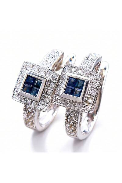Choice E5259 Huitan Geometric Design Women Hoop Earrings for Wedding Party Fa...