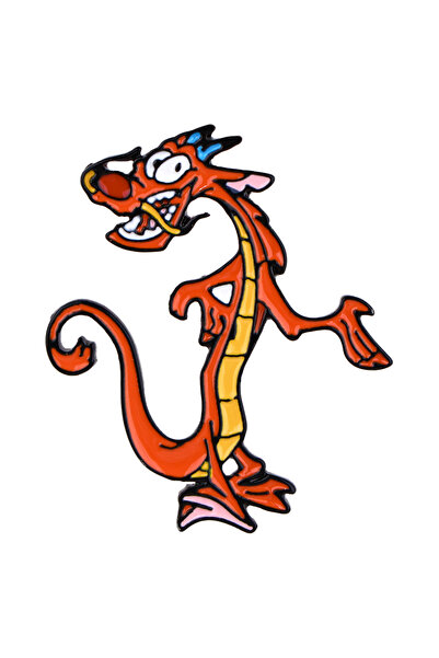 Choice 3 Red Dragon Enamel Pin Cartoon Girl Brooch For Coat Women's Brooches ...