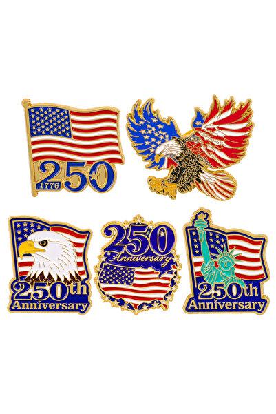 Choice1 2 Mix 1-5pcs/set Sculpture Enamel Pins Eagle Metal Brooch Backpack Co...