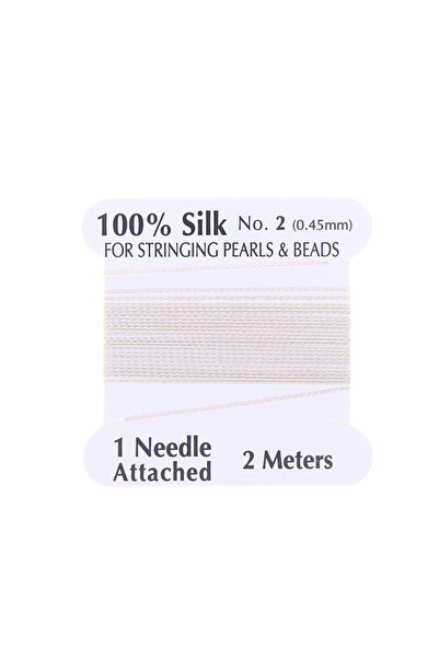 choice2 Beige 2# 0.45mm CordRope 10pcs/bag Handmade 100% Natural Silk Cord Ro...