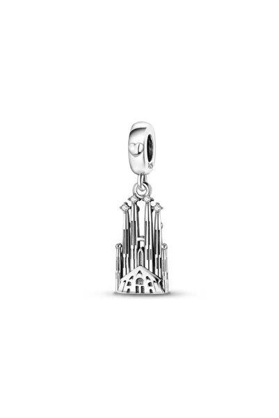 Choice23 B6611 New 925 Silver Building series Bead Pyramid Church Leaning Tow...