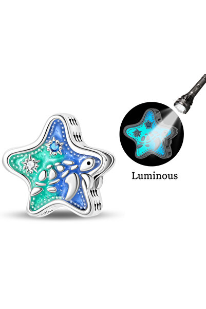 Choice3 PAC2233 2026 New 925 Sterling Silver Luminous Ocean Series Sea Star T...