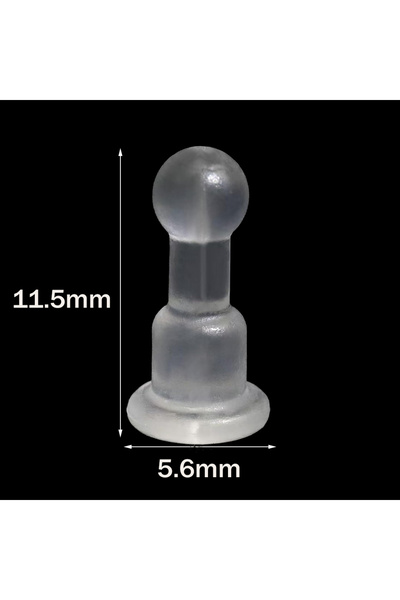 choice2 11.5X5.6mm 50pcs Comfort Impenetrable Soft Big-Long Earring Backs for...