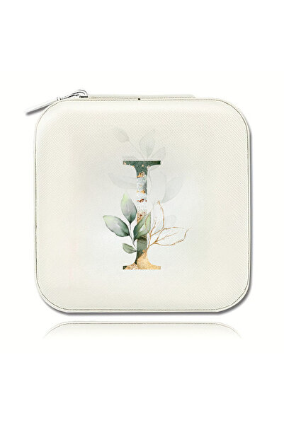 Choice9 MFQ-12-I Elegant Zipper Travel Jewelry Case A-Z Letter Print Valentin...