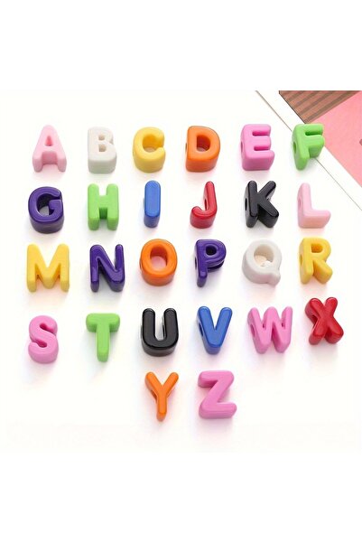 Choice1 20mm Letter 60PCS 20mm numbers, letters. Solid colored bead. Spacer b...