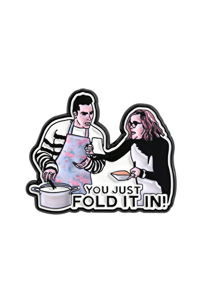Choice as show You Just Fold It In Enamel Pin Comedy TV Series David And Moir...