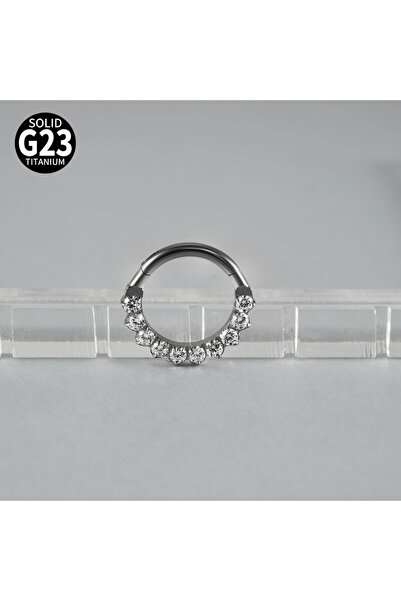 Choice12 حلقة سبتيوم على شكل قلب من التيتانيوم G23، مقاس 16G، فضية اللون، 1.2...