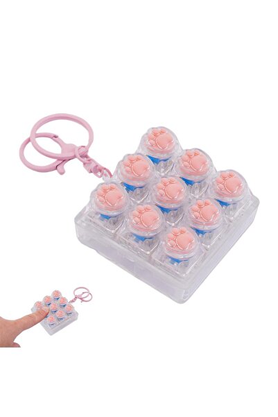 Choice4 F Keyboard Key Fidget Keychain Decompression DIY Keycaps Cat Paw Butt...