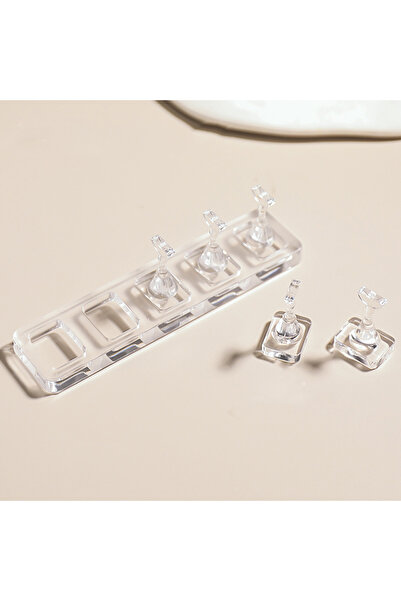 Choice 5pcs 5/10Pcs Transparent Non-Magnetic Nail Display Stand for Acrylic F...