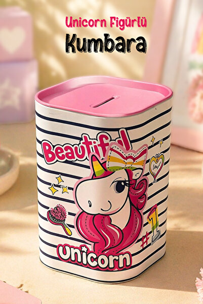 Meleni Baby Παιδικός κουμπαράς με φιγούρα μονόκερου - Κουμπαράς με σκληρό πλα...