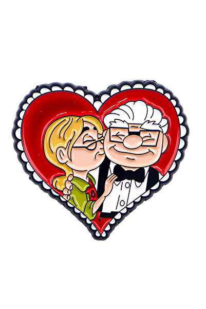 Choice1 3 Balloon Enamel Pin Cartoon Old Man Brooch For Coat Women's Brooches...