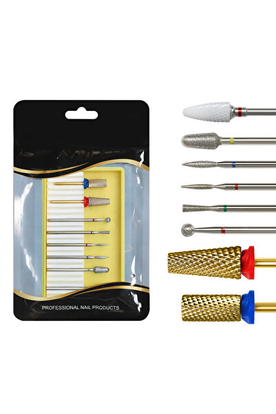Choice 8pcs 01 Alloy Tungsten Steel Nail Drill Bits Kits To Remove Cuticle Na...