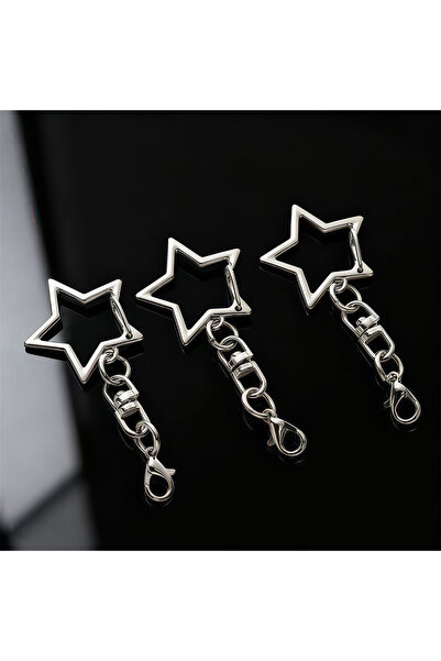 Choice 10pcs 10Pcs/lot Star Shaped Hooks Lobster Clasp Keychain Clips Alloy S...