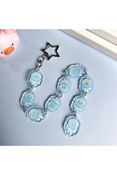 Choice1 Style B Super Junior Long Chain Keychain Cartoon Cute Acrylic Printin...