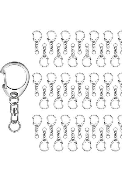 Choice1 silver color 30PCS/set 3 Colors Split Key Rings, with Zinc Alloy Lobs...