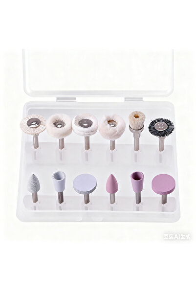 Choice Ra2.35 12Pcs Composite Polishing Kit, 2.35mm Diameter Silicone Grindin...