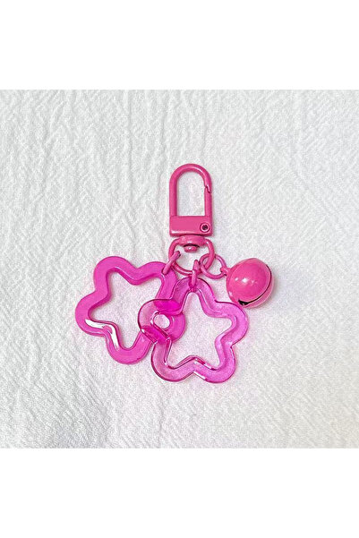 Choice27 10pcs rose 1/5/10PCS Y2K Transparent & Solid Color Star Keychain Res...