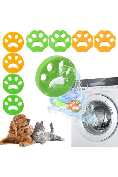 MADE IN CHINA Συσκευασία 8 τεμαχίων απομακρυντών τριχών κατοικίδιων για πλυντ...