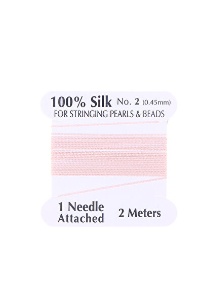 Choice8 Pink 2# 0.45mm 10pcs/bag Handmade 100% Natural Silk Cord Rope With Be...