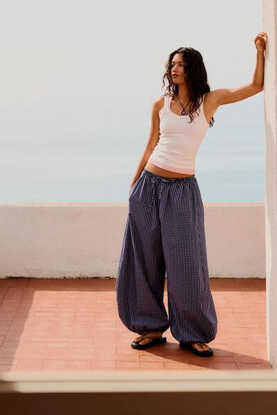 Poplin bloomer pants